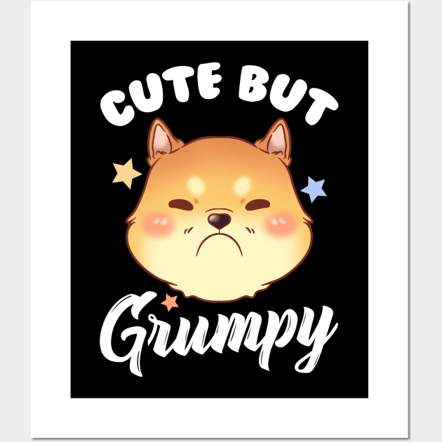 Cute Kitty Is Cute But Grumpy Kitten Upset Pouting Wall Art by theperfectpresents